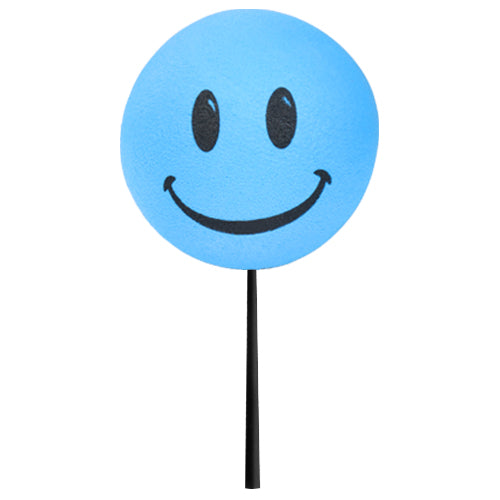 ..Tenna Tops Happy Smiley Face Car Antenna Ball (Blue) - Thin Antenna Fit