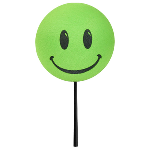 ..HappyBalls Happy Smiley Face Car Antenna Topper (Green) - Thin Antenna Fit