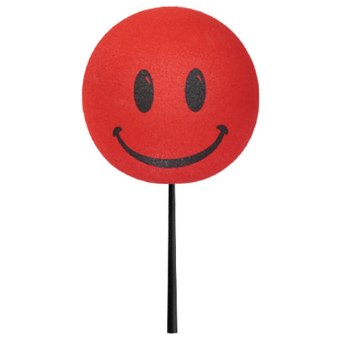 ..HappyBalls Happy Smiley Face Car Antenna Topper (Red) - Thin Antenna Fit