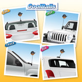 Coolballs Cool Brother African American Antenna Ball / Mirror Dangler / Dashboard Buddy (Black Bandana)