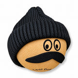 Coolballs Cool Dude Black Beanie Hat Antenna Topper - Thick Fat Antenna Fit