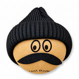 Coolballs Cool Dude Black Beanie Hat Antenna Topper - Thick Fat Antenna Fit