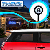 Coolballs Cool 8 Ball Pool Billiards Antenna Topper - Thick Fat Antenna Fit