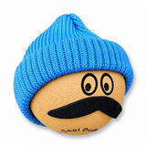 Coolballs Cool Dude Blue Beanie Hat Antenna Topper - Thick Fat Antenna Fit