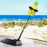 *New* Coolballs Hala Kahiki Pineapple Car Antenna Topper - Thin Antenna Fit