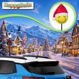HappyBalls Winter Happy Santa Cutie Car Antenna Topper - Thin Antenna Fit