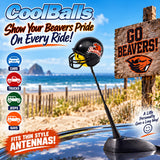 Vintage 2000 Oregon State Beavers Antenna Topper (College Football) - Thin Antenna Fit