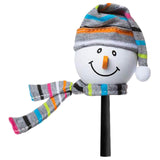 Tenna Tops Snowman Winter Hat & Scarf Car Antenna Topper (Grey) - Thick Antenna Fit
