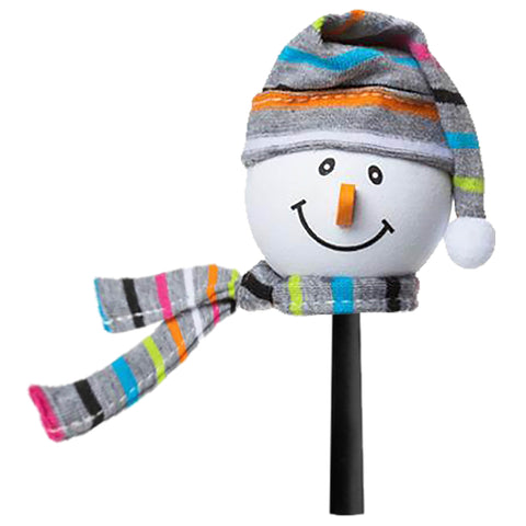 Tenna Tops Snowman Winter Hat & Scarf Car Antenna Topper (Grey) - Thick Antenna Fit