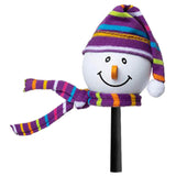 Tenna Tops Snowman Winter Hat & Scarf Car Antenna Topper (Purple) - Thick Antenna Fit