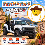 Tenna Tops Cute Cowgirl Car Antenna Topper - Thin Antenna Fit