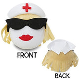 Coolballs Blonde Nurse Car Antenna Topper - Thin Antenna Fit
