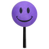 ..HappyBalls Happy Smiley Face Car Antenna Topper (Purple) (Fits Thick Style Antenna)