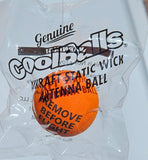 Coolballs Orange Static Wick Jet Aviation Airplane Aircraft Cover Protectors Antenna Balls "Remove Before Flight"