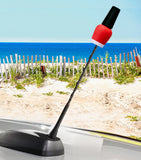 Tenna Tops Red Nail Polish Bottle Car Antenna Topper - Thin Antenna Fit