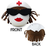 Coolballs Brunette Nurse Car Antenna Topper / Cute Dashboard Accessory
