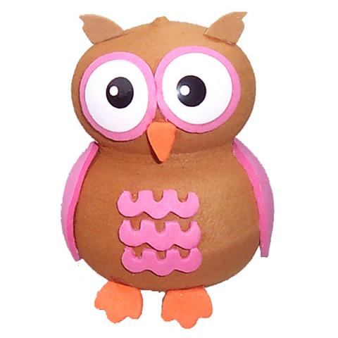 Tenna Tops Pink Owl Car Antenna Topper