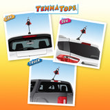 Tenna Tops "Lucky" Ladybug Car Antenna Topper / Mirror Dangler / Cute Dashboard Accessory (3.5" Height)
