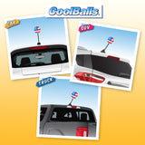 Coolballs American USA Patriotic Flag (2 Sided) Car Antenna Ball / Auto Dashboard Accessory