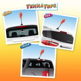 Tenna Tops Flip Flop Sandal Car Antenna Topper / Mirror Dangler / Cute Dashboard Accessory (Hawaiian Red)