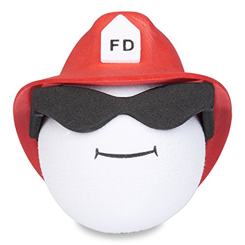 Coolballs Cool Fireman Firefighter Car Antenna Topper - Thin Antenna Fit