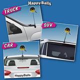 HappyBalls Biker or Pilot Car Antenna Topper / Auto Dashboard Accessory
