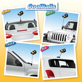 Coolballs Cool Diva Raven Car Antenna Topper / Auto Dashboard Accessory