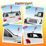 Tenna Tops Flip Flop Sandal Car Antenna Topper / Mirror Dangler / Cute Dashboard Accessory (Hawaiian Red)
