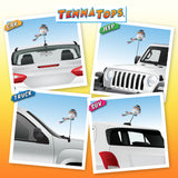 Tenna Tops Snowman Winter Hat & Scarf Car Antenna Topper / Mirror Dangler / Cute Dashboard Accessory (Grey)