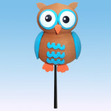 Tenna Tops Blue Owl Car Antenna Topper / Auto Mirror Dangler / Cute Dashboard Accessory