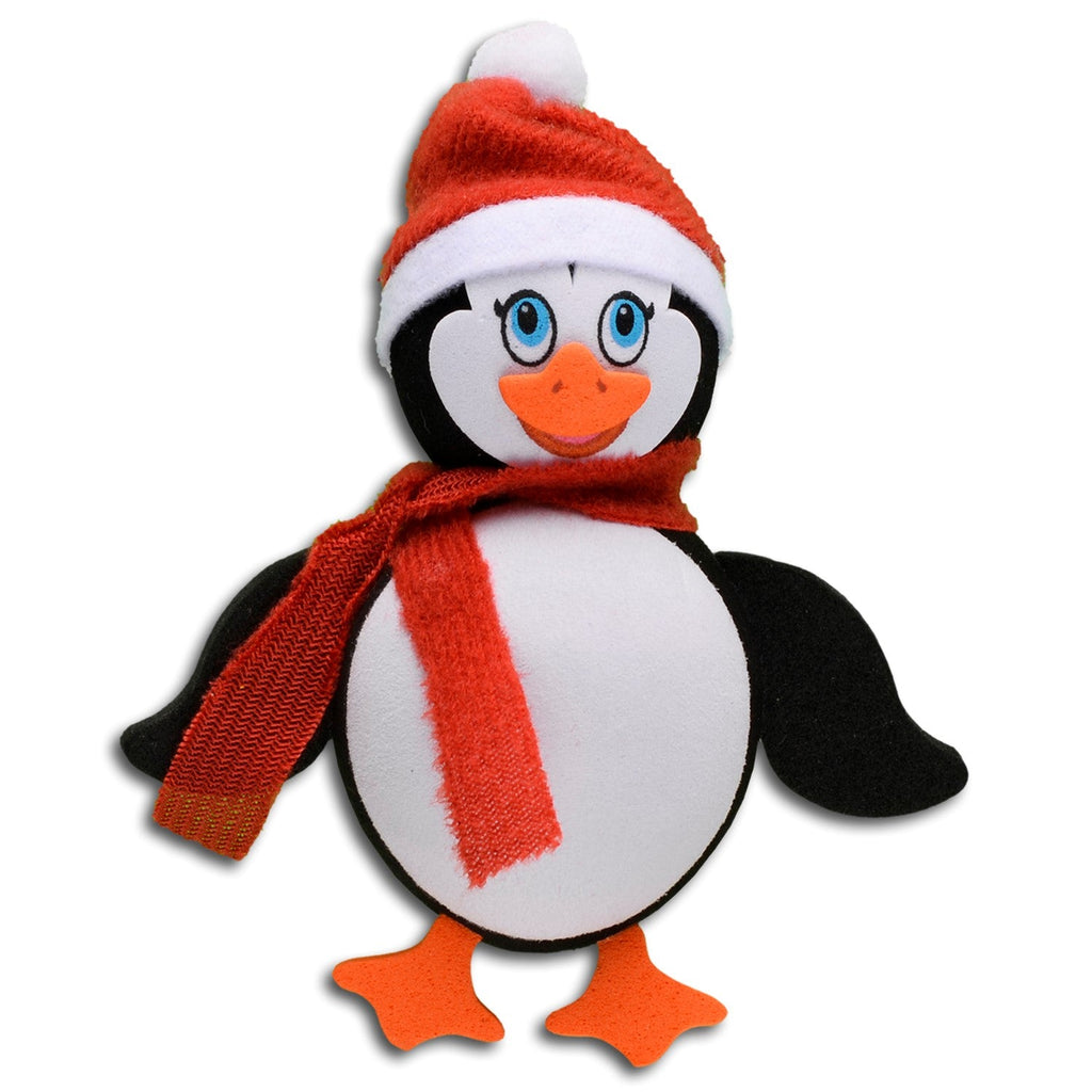 Tenna Tops Cute Penguin Car Antenna Topper / Auto Dashboard Accessory (Red) (Fat Stubby Antenna)