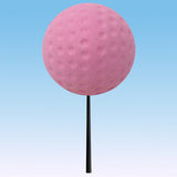 Coolballs "Cool Golf" Car Antenna Ball / Mirror Dangler / Cute Dashboard Accessory (Pink)