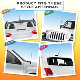 Coolballs Football Car Antenna Topper / Auto Dashboard Buddy (White Stripes)