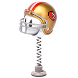 San Francisco 49ers Helmet Head Team Car Antenna Topper / Desktop Bobble Buddy (NFL Football)