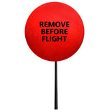 Select Quantity 50-500 Packs - Coolballs "Remove Before Flight" Red Static Wick Cover Protector Jet Aviation Airplane Antenna Balls
