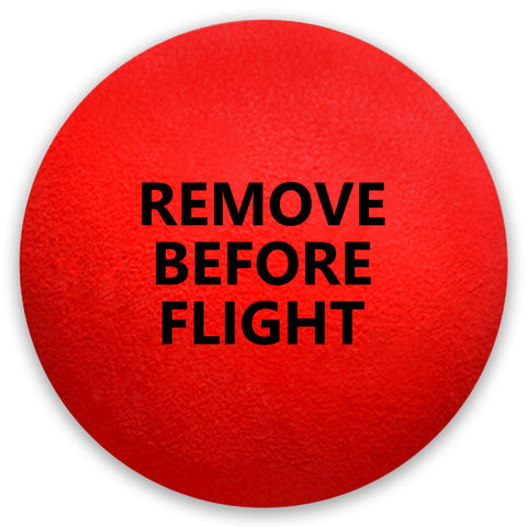Coolballs "Remove Before Flight" Red Static Wick Cover Protector Jet Aviation Aircraft Antenna Balls