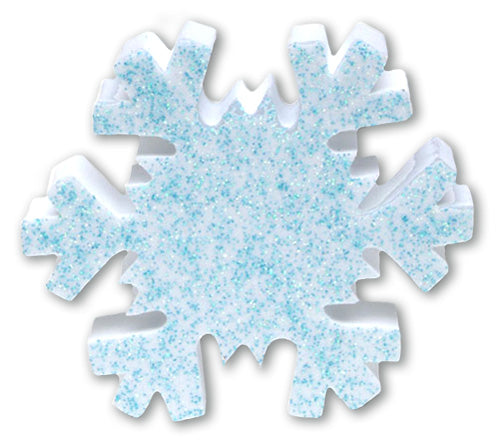 Tenna Tops Winter Snowflake w Blue Sparkles Antenna Topper / Desktop Bobble Buddy