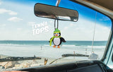 Tenna Tops Cute Penguin Car Antenna Topper / Auto Dashboard Accessory (Stubby Fat Antenna)