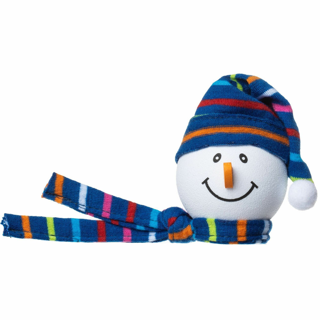 Tenna Tops Snowman Winter Hat & Scarf Car Antenna Topper (Thick Style Antenna) (Blue)