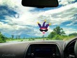 Coolballs Cool Jesterette Car Antenna Topper / Mirror Dangler / Cute Dashboard Buddy (Auto Accessory)