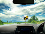 HappyBalls Happy Bee Car Antenna Topper / Auto Mirror Dangler / Dashboard Accessory
