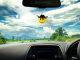 HappyBalls Cowboy Car Antenna Topper / Auto Mirror Dangler / Dashboard Accessory