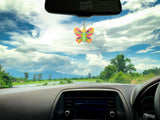 Tenna Tops Pretty Butterfly Car Antenna Topper / Auto Mirror Dangler / Cute Dashboard Accessory