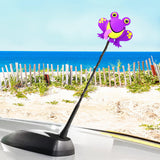 Tenna Tops Cute Frog Car Antenna Topper / Mirror Dangler / Auto Dashboard Accessory (Purple)