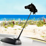 Coolballs Black Fresian Horse Car Antenna Topper/Auto Mirror Dangler/Cute Dashboard Accessory
