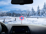 Tenna Tops Pink Daisy Car Antenna Topper / Auto Mirror Dangler / Cute Dashboard Accessory