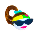 Coolballs Cool Diva - Brunette Car Antenna Topper - Thin Antenna Fit