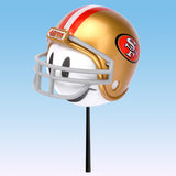 San Francisco 49ers Helmet Head Team Car Antenna Topper / Desktop Bobble Buddy (NFL Football)