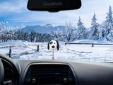 Coolballs Cool Doggie Car Antenna Topper / Mirror Dangler / Dashboard Accessory (White)